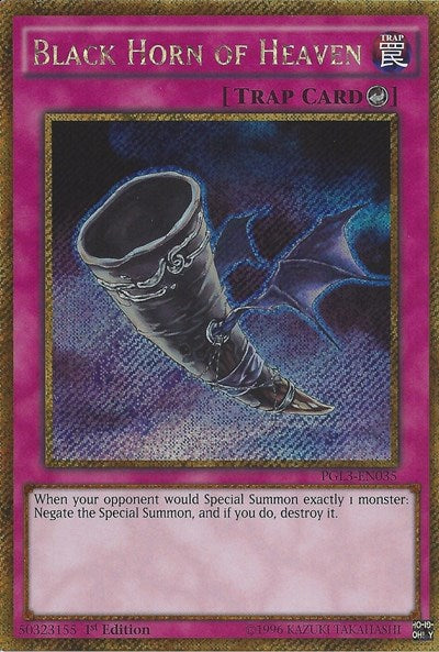 Black Horn of Heaven (PGL3-EN035) [Premium Gold: Infinite Gold]