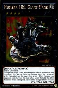 Number 106: Giant Hand (PGL3-EN075) [Premium Gold: Infinite Gold]