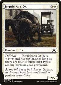 Inquisitor's Ox (24) [Shadows over Innistrad]