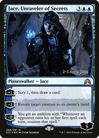 Jace, Unraveler of Secrets (69) [Prerelease Cards]