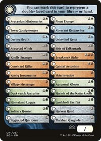 Checklist Card - (CH1) Shadows over Innistrad (CH1) [Shadows over Innistrad]