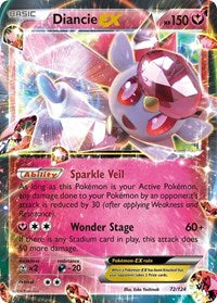Diancie EX (72/124) [XY - Fates Collide]