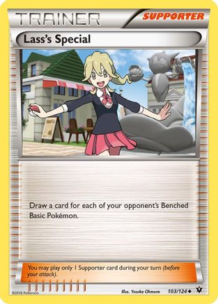 Lass's Special 103  - Reverse Holofoil XY  Fates Collide - Uncommon