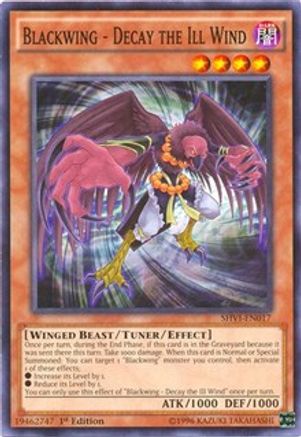 Blackwing - Decay the Ill Wind (SHVI-EN017) - Shining Victories 1st Edition