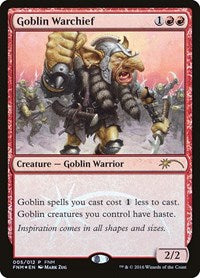 Goblin Warchief (2016) (5) [FNM Promos]