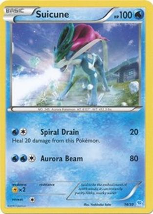 Suicune (14 014  XY Trainer Kit Pikachu Libre & Suicune - Common