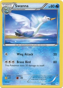 Swanna (18) (18/30) [XY Trainer Kit: Pikachu Libre & Suicune]