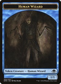 Human Wizard Token (2) [Eldritch Moon]