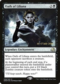 Oath of Liliana (99) [Prerelease Cards]