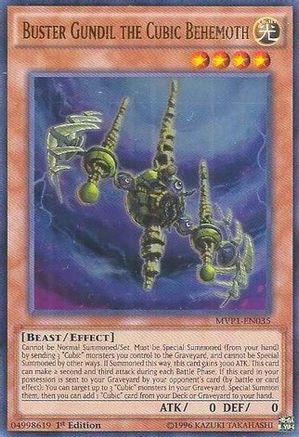 Buster Gundil the Cubic Behemoth (MVP1-EN035) - The Dark Side of Dimensions Movie Pack 1st Edition