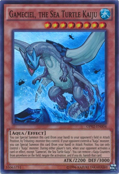 Gameciel, the Sea Turtle Kaiju (OP02-EN004) [OTS Tournament Pack 2]
