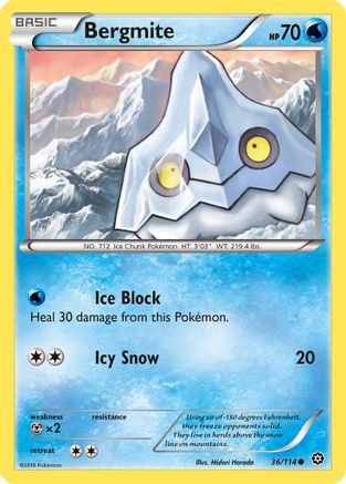 Bergmite 036/114  XY  Steam Siege - Common