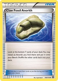 Claw Fossil Anorith (100/114) [XY - Steam Siege]