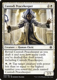 Custodi Peacekeeper (14) [Conspiracy: Take the Crown]