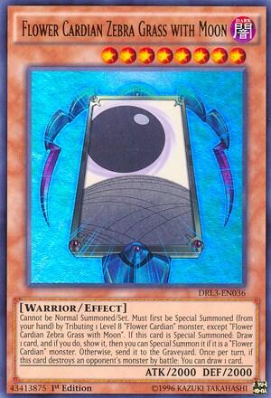 Flower Cardian Zebra Grass with Moon (DRL3-EN036) [Dragons of Legend: Unleashed]
