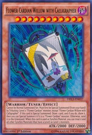 Flower Cardian Willow with Calligrapher (DRL3-EN037) [Dragons of Legend: Unleashed]