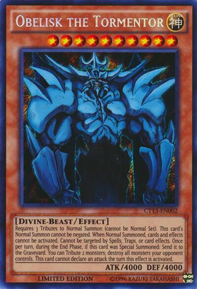 Obelisk the Tormentor (CT13-EN002) [2016 Mega-Tins]