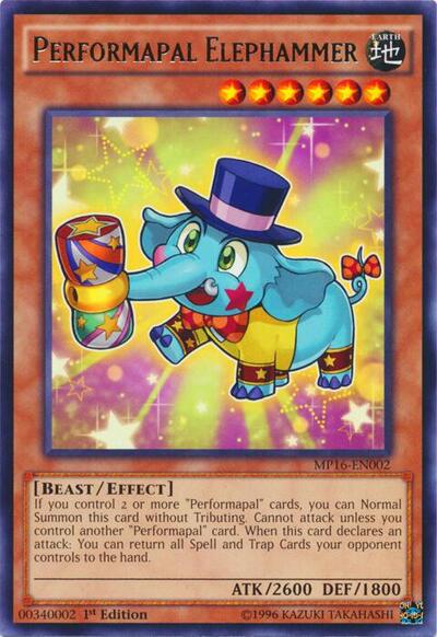 Performapal Elephammer (MP16-EN002) [2016 Mega-Tins Mega Pack]