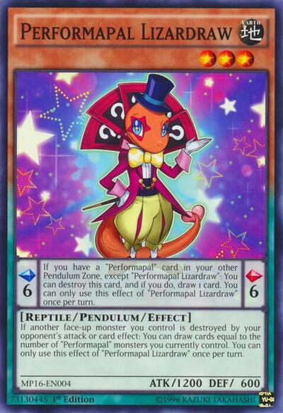 Performapal Lizardraw (MP16-EN004) [2016 Mega-Tins Mega Pack]