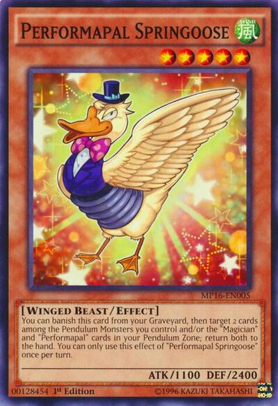 Performapal Springoose (MP16-EN005) [2016 Mega-Tins Mega Pack]