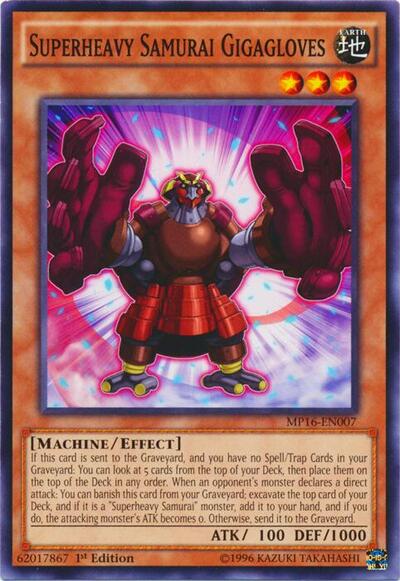 Superheavy Samurai Gigagloves (MP16-EN007) [2016 Mega-Tins Mega Pack]