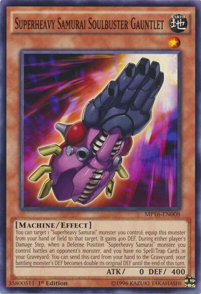 Superheavy Samurai Soulbuster Gauntlet (MP16-EN008) [2016 Mega-Tins Mega Pack]