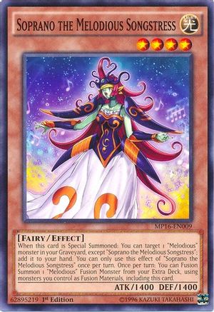 Soprano the Melodious Songstress (MP16-EN009) - 2016 Mega-Tins Mega Pack 1st Edition