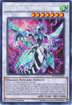 Clear Wing Synchro Dragon (MP16-EN022) - 2016 Mega-Tins Mega Pack Unlimited