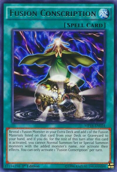 Fusion Conscription (MP16-EN024) [2016 Mega-Tins Mega Pack]