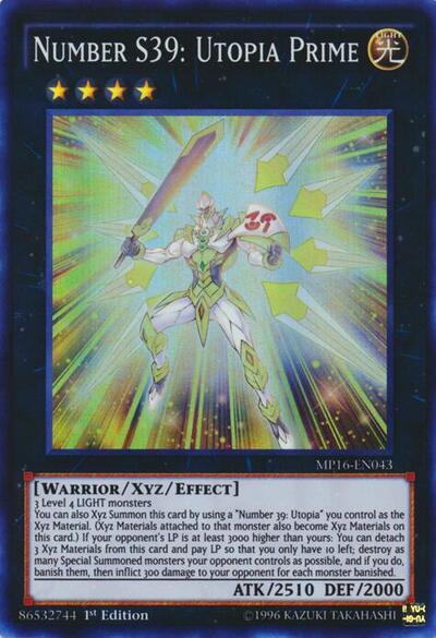 Number S39: Utopia Prime (MP16-EN043) [2016 Mega-Tins Mega Pack]