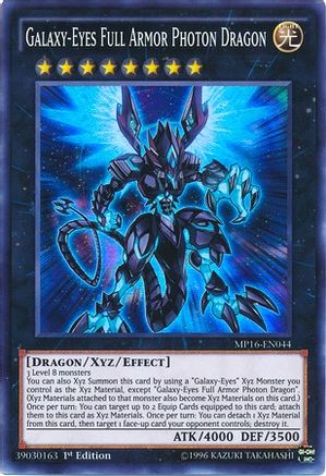 Galaxy-Eyes Full Armor Photon Dragon (MP16-EN044) - 2016 Mega-Tins Mega Pack 1st Edition