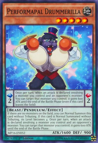 Performapal Drummerilla (MP16-EN052) [2016 Mega-Tins Mega Pack]