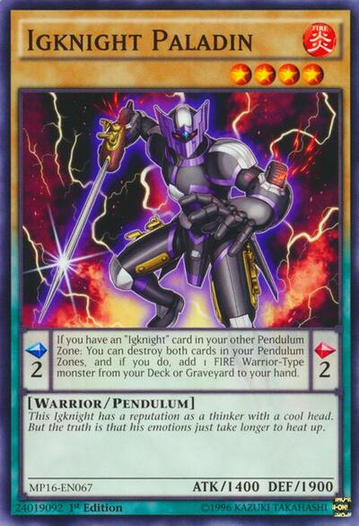 Igknight Paladin (MP16-EN067) [2016 Mega-Tins Mega Pack]