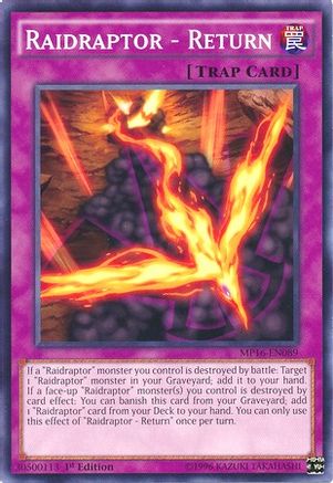 Raidraptor - Return (MP16-EN089) - 2016 Mega-Tins Mega Pack Unlimited