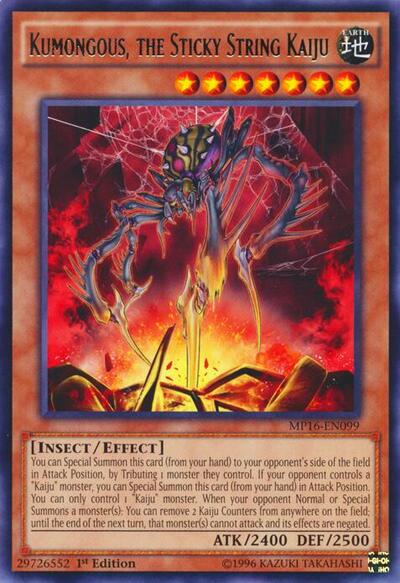 Kumongous, the Sticky String Kaiju (MP16-EN099) [2016 Mega-Tins Mega Pack]