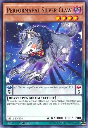 Performapal Silver Claw (MP16-EN101) - 2016 Mega-Tins Mega Pack 1st Edition