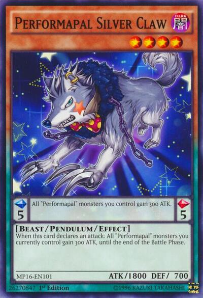 Performapal Silver Claw (MP16-EN101) [2016 Mega-Tins Mega Pack]