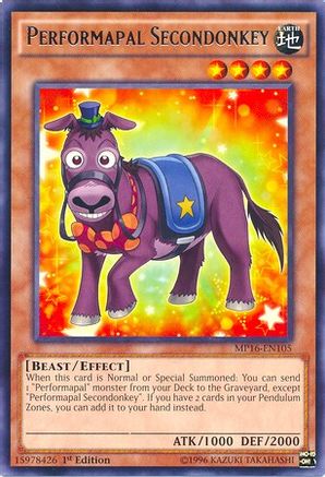 Performapal Secondonkey (MP16-EN105) - 2016 Mega-Tins Mega Pack Unlimited