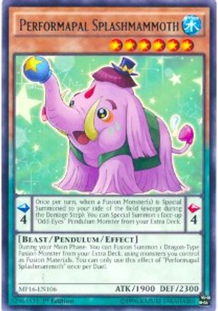 Performapal Splashmammoth (MP16-EN106) - 2016 Mega-Tins Mega Pack 1st Edition