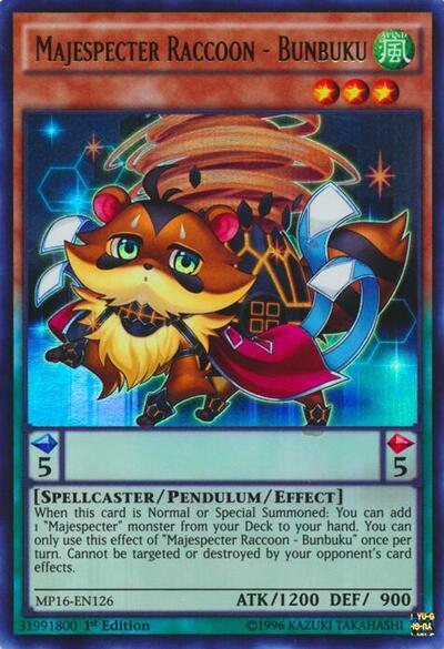 Majespecter Raccoon - Bunbuku (MP16-EN126) [2016 Mega-Tins Mega Pack]
