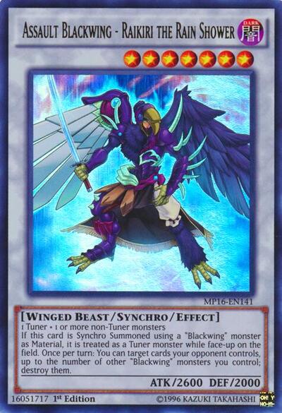 Assault Blackwing - Raikiri the Rain Shower (MP16-EN141) [2016 Mega-Tins Mega Pack]