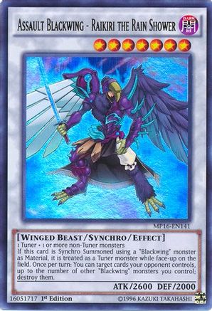 Assault Blackwing - Raikiri the Rain Shower (MP16-EN141) - 2016 Mega-Tins Mega Pack Unlimited