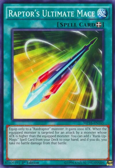 Raptor's Ultimate Mace (MP16-EN145) [2016 Mega-Tins Mega Pack]
