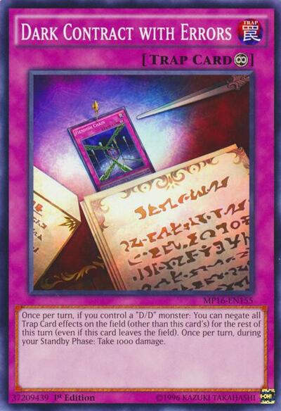 Dark Contract with Errors (MP16-EN155) [2016 Mega-Tins Mega Pack]