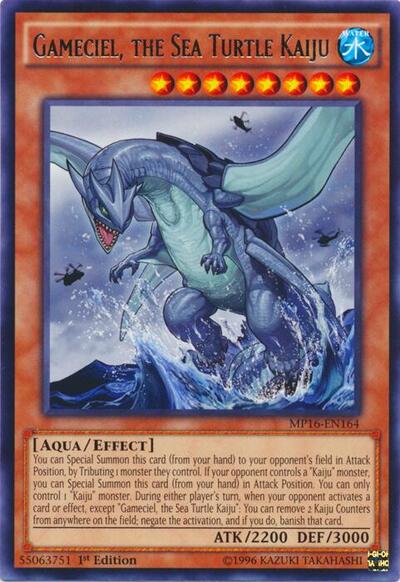 Gameciel, the Sea Turtle Kaiju (MP16-EN164) [2016 Mega-Tins Mega Pack]