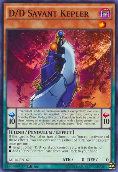 D/D Savant Kepler (MP16-EN167) [2016 Mega-Tins Mega Pack]