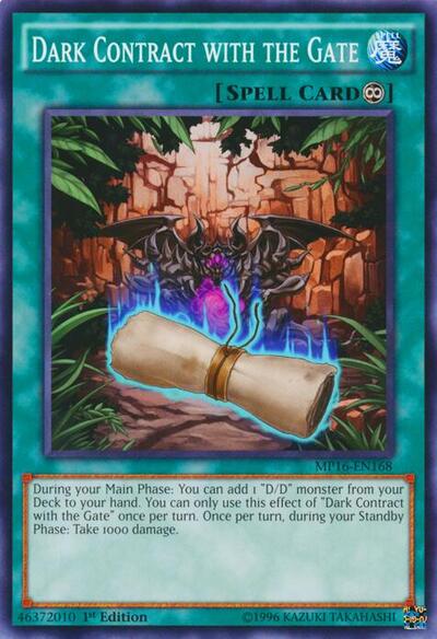 Dark Contract with the Gate (MP16-EN168) [2016 Mega-Tins Mega Pack]