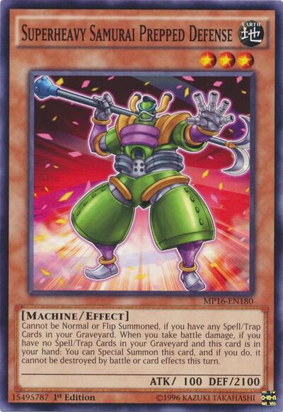 Superheavy Samurai Prepped Defense (MP16-EN180) [2016 Mega-Tins Mega Pack]