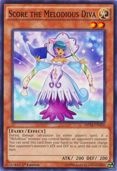Score the Melodious Diva (MP16-EN184) [2016 Mega-Tins Mega Pack]