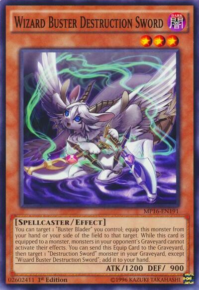 Wizard Buster Destruction Sword (MP16-EN191) [2016 Mega-Tins Mega Pack]